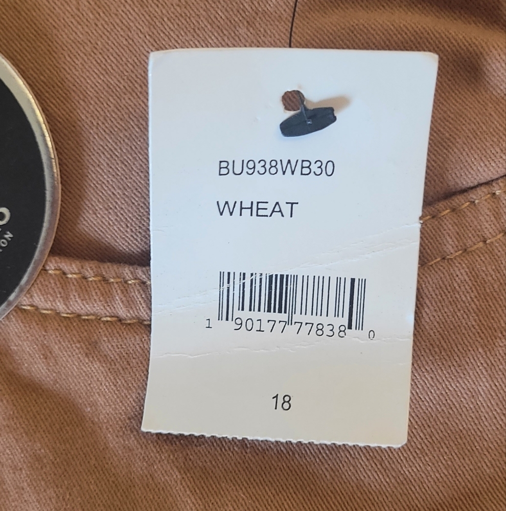Boy's Tan Buffalo David Bitton Jeans with Zipper Details - Picture 3 of 7